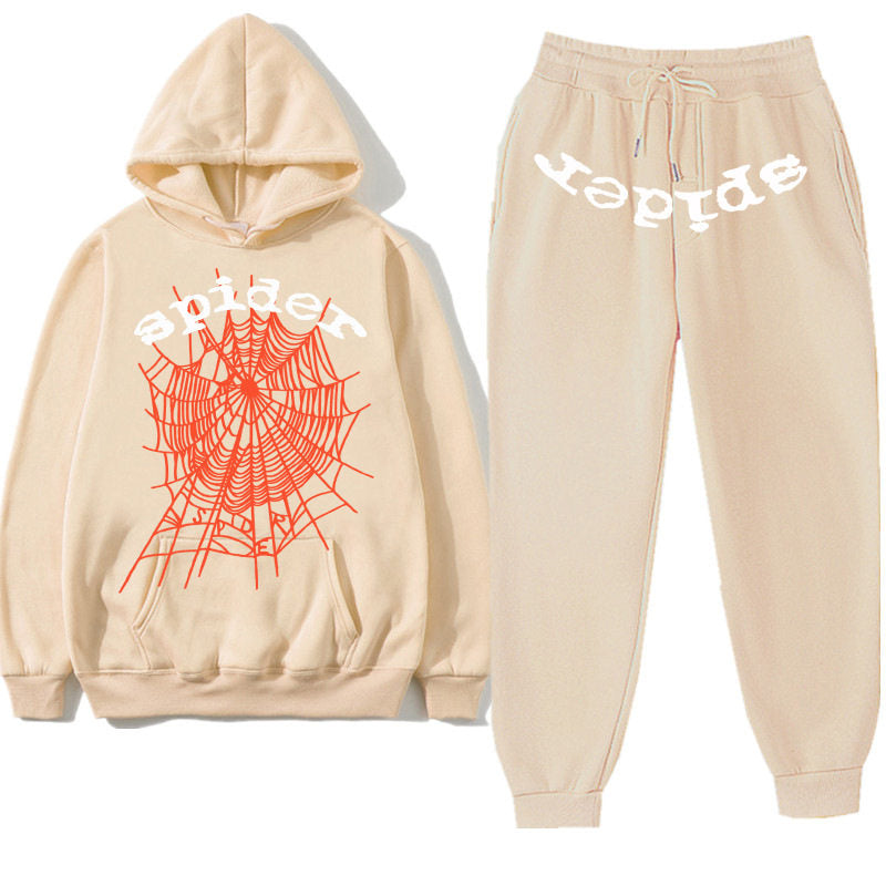 Printed Couple Hoodie and Sweatpants Set