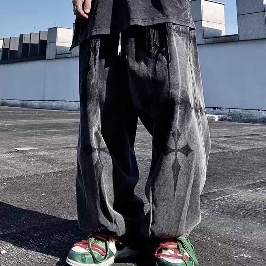 Hip-hop wide-leg pants