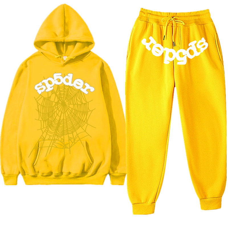 Printed Couple Hoodie and Sweatpants Set