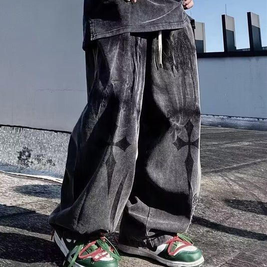 Hip-hop wide-leg pants