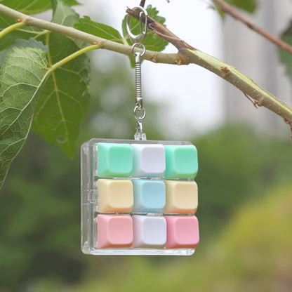 LED Light Sound Press Button Fidget Toy Keychain