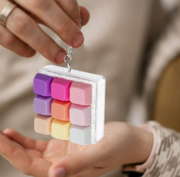 LED Light Sound Press Button Fidget Toy Keychain