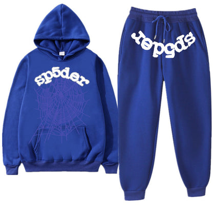 Printed Couple Hoodie and Sweatpants Set