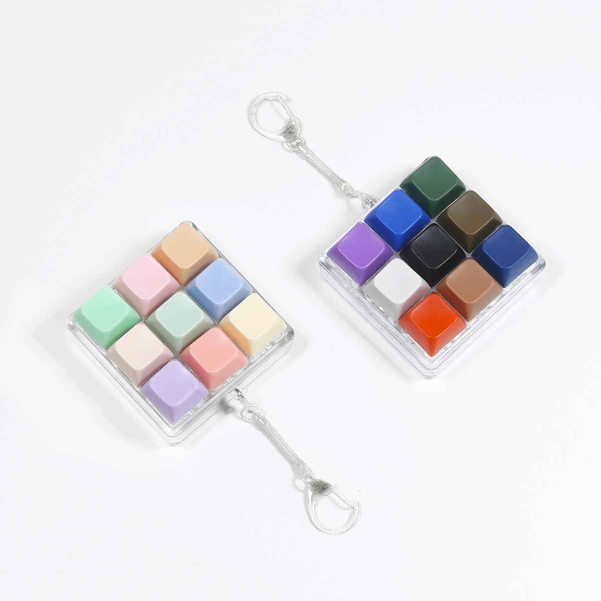 LED Light Sound Press Button Fidget Toy Keychain