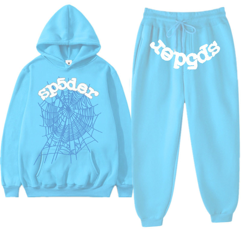 Printed Couple Hoodie and Sweatpants Set